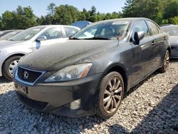 Salvage cars for sale at Mendon, MA auction: 2007 Lexus IS 250