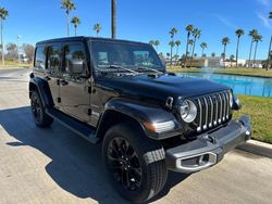 Salvage cars for sale from Copart Wilmer, TX: 2021 Jeep Wrangler Unlimited Sahara 4XE