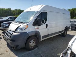 Salvage trucks for sale at Exeter, RI auction: 2016 Dodge RAM Promaster 2500 2500 High