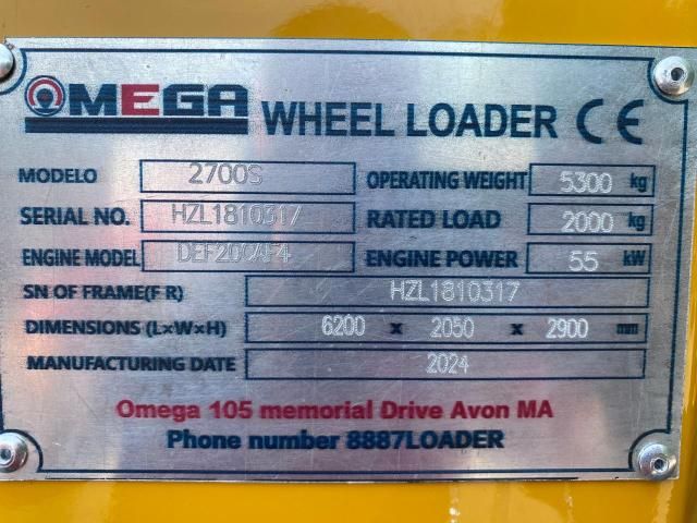 2024 Other 2024 Omega 2700S Wheel Loader