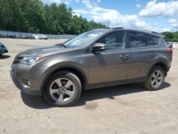 Salvage cars for sale from Copart Lyman, ME: 2015 Toyota Rav4 XLE