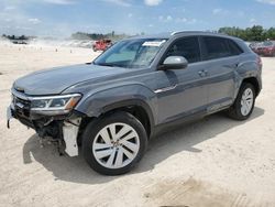 Salvage cars for sale from Copart Houston, TX: 2021 Volkswagen Atlas Cross Sport SE