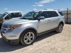 Salvage cars for sale at Andrews, TX auction: 2015 Ford Explorer Limited