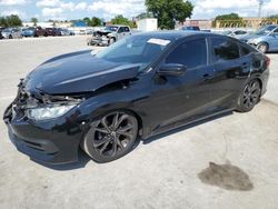 Honda salvage cars for sale: 2017 Honda Civic LX