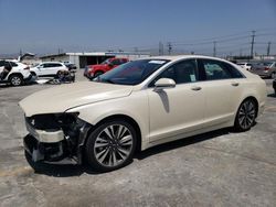 Salvage cars for sale at Sun Valley, CA auction: 2018 Lincoln MKZ Hybrid Reserve
