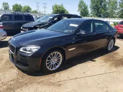 Salvage cars for sale at Elgin, IL auction: 2014 BMW 750 LXI