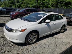 Honda Civic salvage cars for sale: 2012 Honda Civic EX