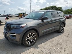 Salvage cars for sale at Oklahoma City, OK auction: 2020 Ford Explorer ST