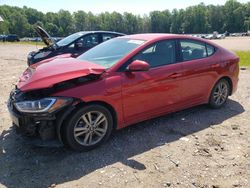 Salvage cars for sale from Copart Charles City, VA: 2018 Hyundai Elantra SEL