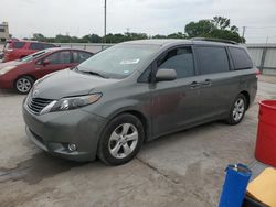 Salvage cars for sale at Wilmer, TX auction: 2011 Toyota Sienna LE