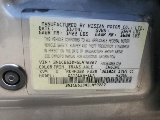 2005 Nissan Sentra 1.8