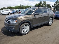 Salvage cars for sale at Denver, CO auction: 2019 Volkswagen Atlas SE