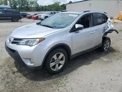 Salvage cars for sale at Spartanburg, SC auction: 2015 Toyota Rav4 XLE