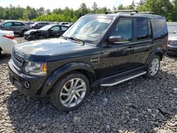 Salvage cars for sale at Windham, ME auction: 2016 Land Rover LR4 HSE