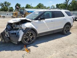 Salvage cars for sale at Wichita, KS auction: 2013 Ford Explorer Sport