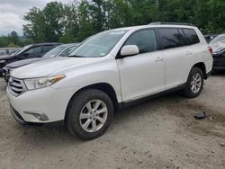 Vehiculos salvage en venta de Copart Candia, NH: 2012 Toyota Highlander Base