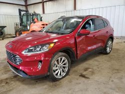 Salvage cars for sale at Lansing, MI auction: 2022 Ford Escape Titanium