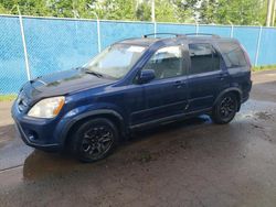 Salvage cars for sale at Moncton, NB auction: 2005 Honda CR-V SE