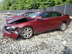 Chevrolet salvage cars for sale: 2017 Chevrolet Impala LT