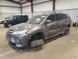 Salvage cars for sale at Pennsburg, PA auction: 2018 Toyota Highlander LE