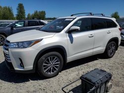 Salvage cars for sale at Arlington, WA auction: 2018 Toyota Highlander SE