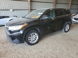 Toyota Highlander le salvage cars for sale: 2015 Toyota Highlander LE