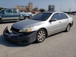 Salvage cars for sale at New Orleans, LA auction: 2007 Honda Accord EX