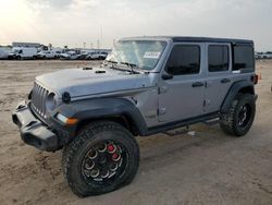 Salvage cars for sale at Houston, TX auction: 2020 Jeep Wrangler Unlimited Sport