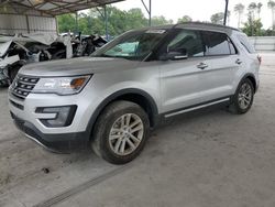 Salvage cars for sale at Cartersville, GA auction: 2017 Ford Explorer XLT