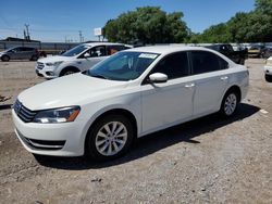 Salvage cars for sale at Oklahoma City, OK auction: 2014 Volkswagen Passat S