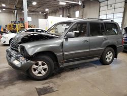 Toyota Land Cruiser salvage cars for sale: 2000 Toyota Land Cruiser