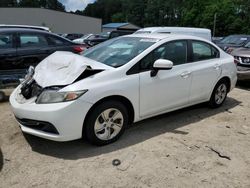 Salvage cars for sale at Seaford, DE auction: 2014 Honda Civic LX