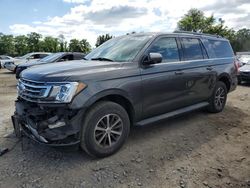 Ford salvage cars for sale: 2019 Ford Expedition Max XLT