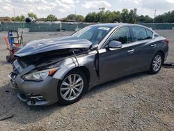 Salvage cars for sale at Riverview, FL auction: 2015 Infiniti Q50 Base
