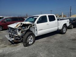 Salvage trucks for sale at Sun Valley, CA auction: 2015 Toyota Tacoma Double Cab Prerunner Long BED