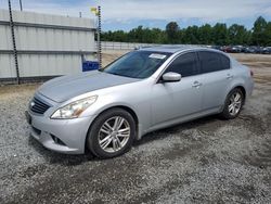 Salvage cars for sale at Lumberton, NC auction: 2011 Infiniti G37