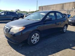 Salvage cars for sale from Copart Fredericksburg, VA: 2010 Hyundai Elantra Blue