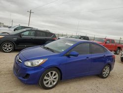 Salvage cars for sale at Andrews, TX auction: 2012 Hyundai Accent GLS