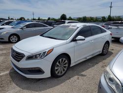 Salvage cars for sale at Kansas City, KS auction: 2015 Hyundai Sonata Sport