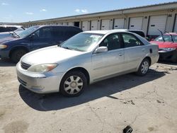 Salvage cars for sale at Louisville, KY auction: 2002 Toyota Camry LE