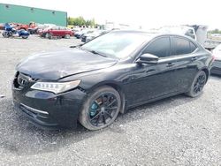 Salvage cars for sale at Montreal Est, QC auction: 2015 Acura TLX Tech