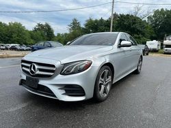 Salvage cars for sale at North Billerica, MA auction: 2017 Mercedes-Benz E 300 4matic