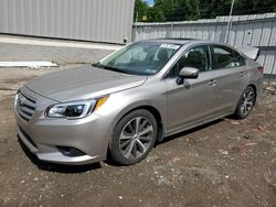 Salvage cars for sale from Copart West Mifflin, PA: 2015 Subaru Legacy 2.5I Limited