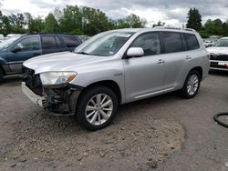 Salvage cars for sale at Portland, OR auction: 2008 Toyota Highlander Hybrid