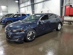 Chevrolet salvage cars for sale: 2017 Chevrolet Malibu LT