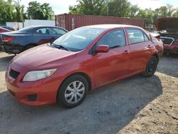 Salvage cars for sale at Baltimore, MD auction: 2010 Toyota Corolla Base