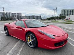 Ferrari salvage cars for sale: 2015 Ferrari 458 Spider