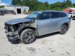 Salvage cars for sale at Mendon, MA auction: 2021 Toyota Highlander XLE