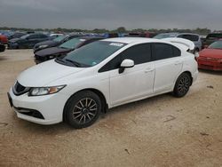 Salvage cars for sale at San Antonio, TX auction: 2013 Honda Civic LX