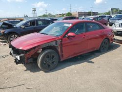 Salvage cars for sale from Copart Chicago Heights, IL: 2021 Hyundai Elantra SEL